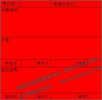 5S红单作战——样板