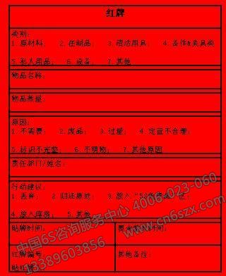 工厂如何实施红牌作战