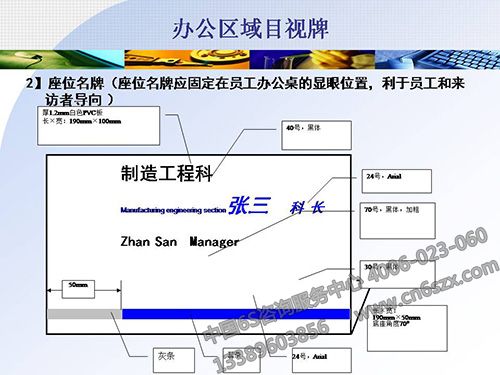 办公区域目视牌