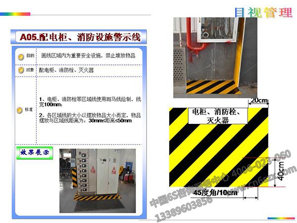 车间消防设施警示线