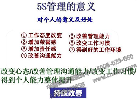 5S管理意义